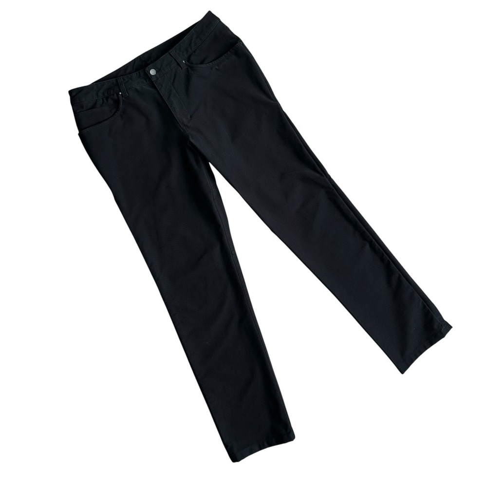 Lululemon ABC Classic Fit Pant Utilitech Men 35x32 Black M5ABMS Performance Golf
